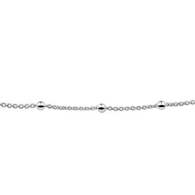 Afbeelding van Armband Zilver Anker en Bolletjes 3,0 mm x 17 cm lang
