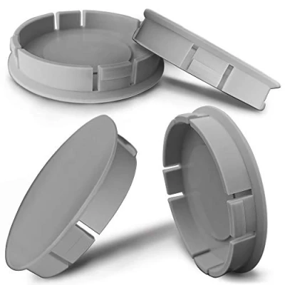 Afbeelding van Biomar Labs® 4 x 60mm Universele Auto Wiel Centre Velgen Hub Center Caps Cover Voertuig Tuning Grijs CS 0