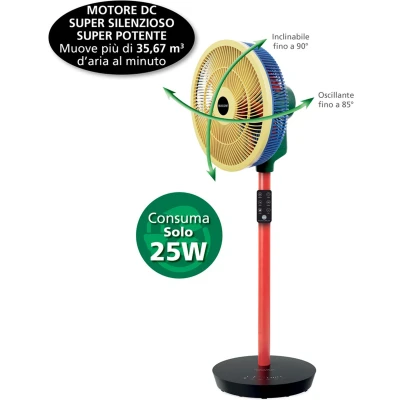 Afbeelding van Macom Enjoy &amp; Relax Colour Fan Zwart, Blauw, Groen, Rood, Geel