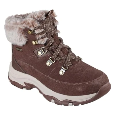 Afbeelding van Skechers Dames Wandelschoen Trego snow Worries Bruin Maat: 41