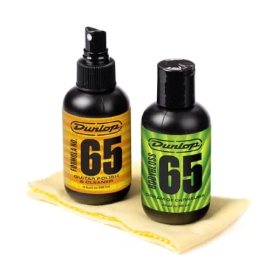 Afbeelding van JIM DUNLOP 6501 System 65 Gitaar Polish Kit voor elektrische en akoestische gitaar, inclusief 2 producten Formule microvezeldoeken