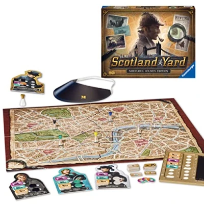 Afbeelding van Ravensburger Scotland Yard Sherlock Homes Edition Family Strategy Board Games for Kids and Adults Age 8 Years Up 2 to 6 Players