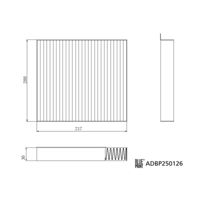 Afbeelding van Interieurfilter BLUE PRINT ADBP250126