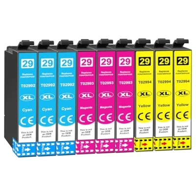 Afbeelding van 29 XL inktcartridge compatibel met Epson 29XL voor Expression Home XP 235 245 247 255 257 332 335 352 342 345 455 (9 stuks)