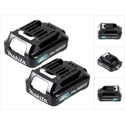 Afbeelding van Makita accu power set Li 12V met 2x BL1021B 2,0Ah ( 197396 9 ) opvolger van BL1020B