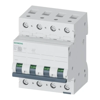 Afbeelding van Siemens 5sl6 intallatieautomaat 400 v 6ka 3 n pole b 16a 5sl6616 6