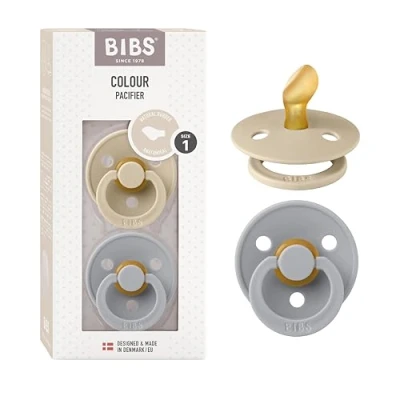 Afbeelding van Bibs Vanilla/Cloud 0 6 mnd 2 Stuks Anatomische Fopspeen 2111420