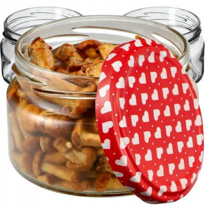 Afbeelding van KADAX Kleine inmaakpotten, 250 ml, jampotten met deksel, luchtdichte potten om cadeau te geven, mini voor honing en specerijen (10 stuks, hart)