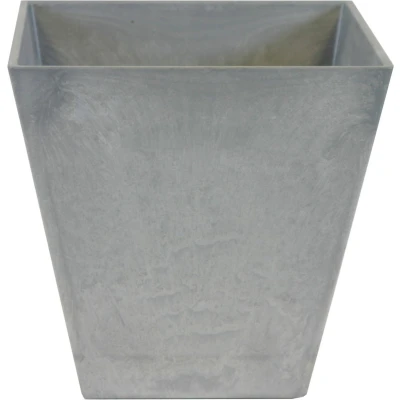 Afbeelding van Steege Plantenbak vierkant gerecycled kunststof grijs 20 cm