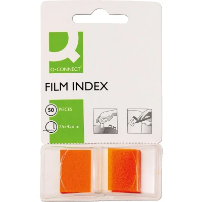 Afbeelding van Q connect Index, Ft 25 X 45 Mm, 50 Tabs, Oranje Index