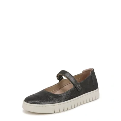 Afbeelding van Vionic MARY Janes Uptown Ballerina&#039;s met enkelbandjes, Dames, Maat: 42, Silver suede Leer
