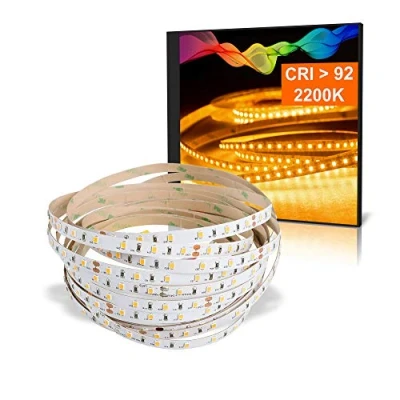 Afbeelding van LED strips met 2200K warm wit Mextronic strip 2835 plus (2200K) CRI 92 36W 5 meter 24V IP20
