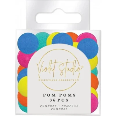 Afbeelding van Violet Studio Pom Pack Brights 36pcs