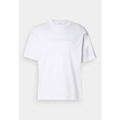 Afbeelding van Calvin Klein Fashion LOGO TEE Tshirt print, Heren, Maat: Small, Bright white