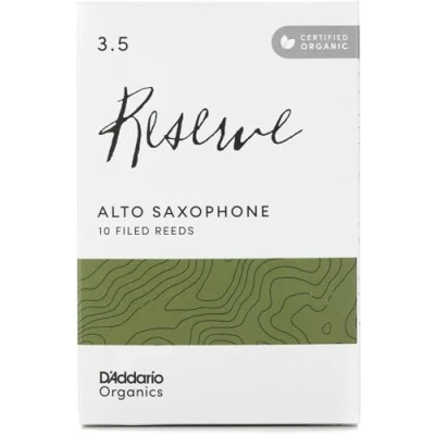 Afbeelding van D&#039;Addario Reserve Sax First &amp; Only Organic 3.5 Strength, 10 Pack Altsaxofoon Riet (ODJR1035)