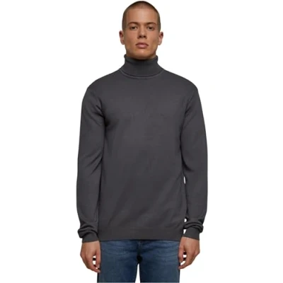 Afbeelding van Urban Classics Turtleneck Trui, Heren, Maat: Large, Darkgrey