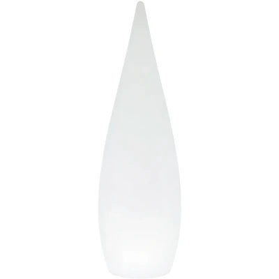 Afbeelding van Reality Leuchten Palmas R45101901 Led buitenlamp op accu, kunststof, wit, inclusief 4,5 watt kleurverandering, afstandsbediening, hoogte 122 cm