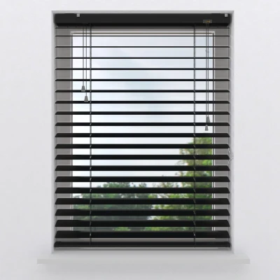 Afbeelding van Aluminium Jaloezie 50mm Easy Matte Black 140x180 (Zwart)
