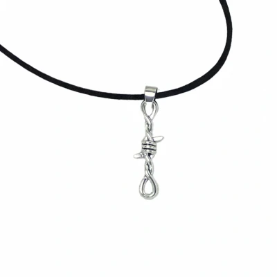 Afbeelding van Ketting prikkeldraad zilverkleur Charme Bijoux