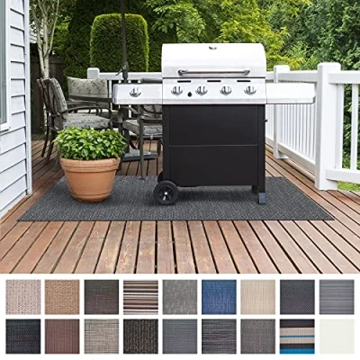 Afbeelding van Floordirekt Geona Grillbeschermingsmat, moeilijk ontvlambaar, 2 maten, 5 designs, grillmatten voor het grillen in de tuin, buitenmatten barbecue, 90 x 120 cm