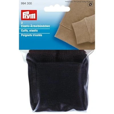 Afbeelding van Prym, elastische manchetten, zwart, 2 stuks