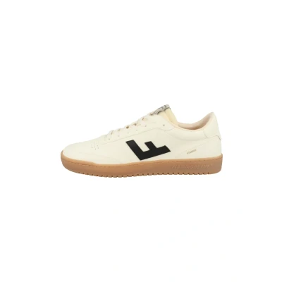 Afbeelding van Flamingos&#039; Life Sneakers laag, Maat: 37, Pearl/black/naturale Imitatieleer/ textiel