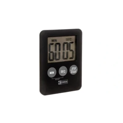 Afbeelding van Emos E0202 Digitale keukentimer/kookwekker/keukentimer met alarm en magneet, zwart