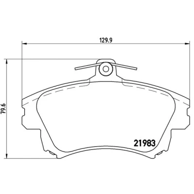 Afbeelding van Brembo Remblokset P 54 036