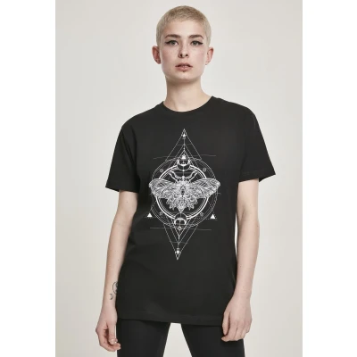 Afbeelding van Mister Tee MOTH Tshirt print, Dames, Maat: 5XL, Schwarz