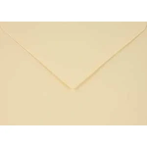 Afbeelding van Netuno 100 enveloppen vanille C6 114x162mm 115g Sirio Color Paglierino zonder venster voor bruiloft verjaardag doop Kerstmis uitnodiging