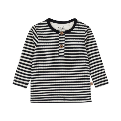 Afbeelding van Dirkje baby gestreepte longsleeve blauw/wit