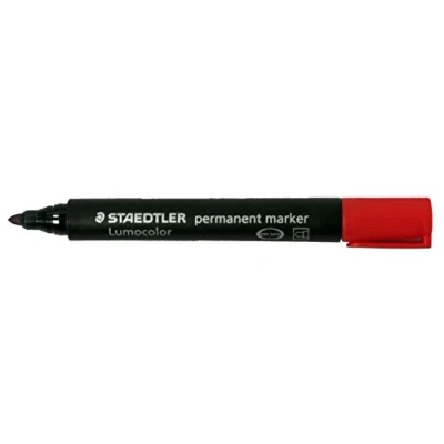 Afbeelding van 10x Staedtler Lumocolor 352, permanent marker, ronde punt, 2 mm, rood