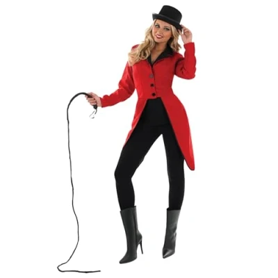 Afbeelding van Fun Shack ringmaster jas vrouwen, dames kostuum, circuskostuum voor dames, groot