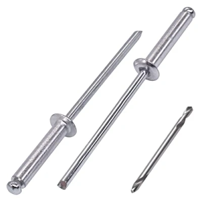 Afbeelding van SKIR&#039;CO (100 stuks) Aluminium Blindklinknagels 3,2 x 16 mm, Stalen Doorn, Pop Klinknagels, Koepelkop, Boor Inbegrepen