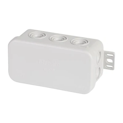 Afbeelding van F tronic7340141 Aftakdoos voor vochtige ruimtes, IP54, 85 x 44 40 mm, grijs, E126, inhoud: 10, stuk