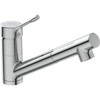 Afbeelding van Ideal Standard BC294AA wastafelarmatuur Ceralook inbouw met draaibare en uittrekbare uitloop, 1 functionele handdouche, chroom