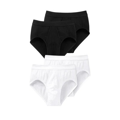 Afbeelding van SCHIESSER Slip &#039;Authentic&#039; zwart / wit