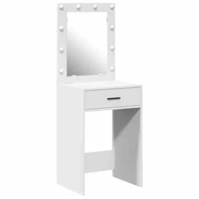 Afbeelding van vidaXL Wit Samengesteld hout 50 x 41 135 cm Spiegel Kaptafel