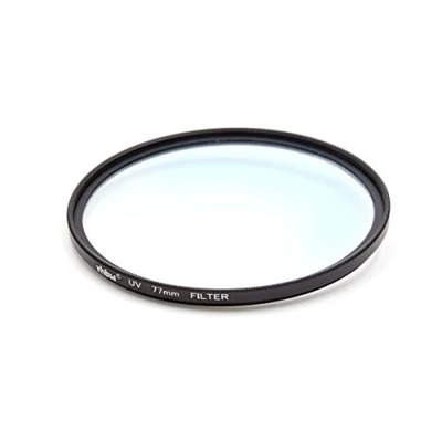 Afbeelding van vhbw Universeel UV filter voor cameralenzen met 77 mm filterschroefdraad beschermingsfilter, zwart