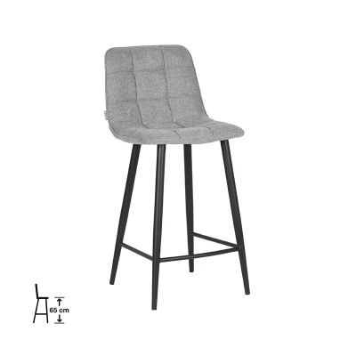 Afbeelding van LABEL51 Barkruk Jelt Zinc Weave Zithoogte 65 Majorr