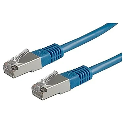 Afbeelding van Netwerkkabel Cat5e S/FTP 1 meter (100% koper, Blauw)