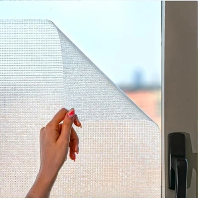 Afbeelding van MARAPON ® Raamfolie met Mozaïekpatroon [75x200 cm] Inclusief E Boek Tips Plakplastiek Raam Plakfolie Statische Hechting Matte