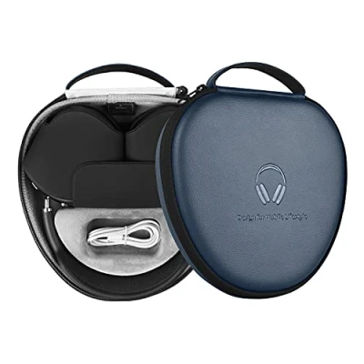 Afbeelding van voor Apple AirPods Max Case Accessoire: WIWU Airpod hoes met slaapmodus accessoires Hoofdtelefoon Ultradunne reisdraagtas Draagbare opbergtas Blauw