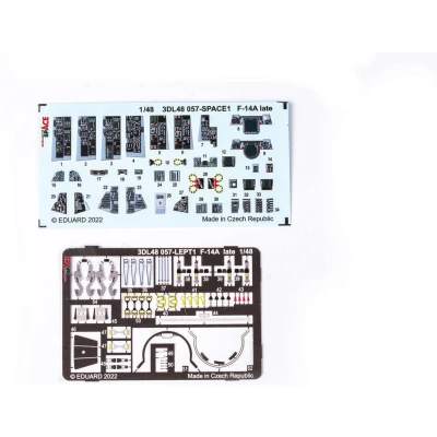 Afbeelding van 1:48 Eduard 3DL48057 F 14A Late Space for Tamiya Photo etch