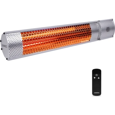 Afbeelding van VONROC Heater Marsili 2000W 2 Warmteniveaus Zilver Lowglare element Met afstandsbediening
