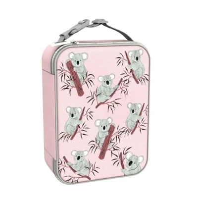 Afbeelding van ION8 Geïsoleerde Lunchtas Koala Design, Gemakkelijke 3 zijdige Ritssluiting, Naamlabel, Binnen 6 Uur Fris, Ophangbare Nylon Draagriem, Machinewasbaar, Koala, Medium, Polyester