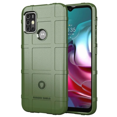 Afbeelding van Motorola Moto G30 Hoesje Siliconen en TPU (zacht) iMoshion Softcase/Backcover Groen Telefoonhoesje Shockproof/Valbescherming