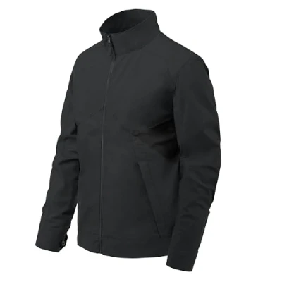 Afbeelding van Helikon Tex Greyman Urban Line jas voor heren, jas, 5 zakken, ritssluiting, mantels, lentejassen, bomberjack, zwart, M