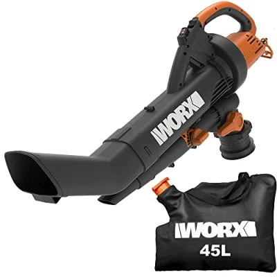 Afbeelding van WORX WG505E bladblazer &amp; bladzuiger met mulcher 3000 W / 3 in 1 apparaat incl. opvangzak