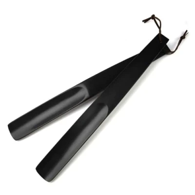 Afbeelding van OneBarlercorn schoenlepel, 2 stuks, lange hout, lang, stabiel, 38 cm, zwart, 15inch(38cm)